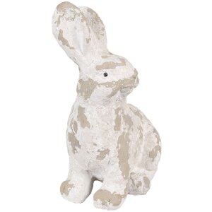 Clayre & Eef 6MG0044 Decorazione Coniglio 29x19x39 cm Bianco Beige