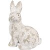 Clayre & Eef 6MG0044 Decorazione Coniglio 29x19x39 cm Bianco Beige