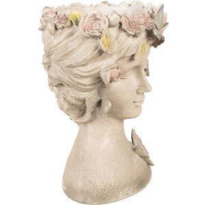 Clayre & Eef 6PR3895 Vaso da fiori Donna Grigio...