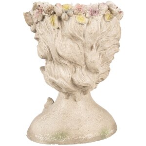 Clayre & Eef 6PR3895 Vaso da fiori Donna Grigio 20x18x26 cm