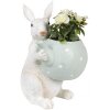 Clayre & Eef 6PR3999 Coniglio decorativo Beige Verde 17x17x23 cm Stile Country
