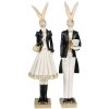 Clayre & Eef 6PR4002 Coniglio decorativo Beige Nero 7x6x32 cm Cilindro