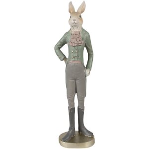 Clayre & Eef 6PR4009 Coniglio decorativo Beige Verde...