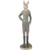 Clayre & Eef 6PR4009 Coniglio decorativo Beige Verde 5x4x20 cm