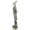 Clayre & Eef 6PR4009 Coniglio decorativo Beige Verde 5x4x20 cm