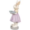 Clayre & Eef 6PR4011 Coniglio decorativo marrone viola 10x8x20 cm