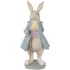 Clayre & Eef 6PR4015 Coniglio decorativo Beige Blu 12x9x26 cm