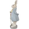 Clayre & Eef 6PR4015 Coniglio decorativo Beige Blu 12x9x26 cm