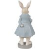 Clayre & Eef 6PR4015 Coniglio decorativo Beige Blu 12x9x26 cm