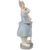 Clayre & Eef 6PR4015 Coniglio decorativo Beige Blu 12x9x26 cm