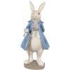 Clayre & Eef 6PR4017 Coniglio decorativo Beige Blu 12x9x26 cm