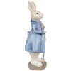 Clayre & Eef 6PR4017 Coniglio decorativo Beige Blu 12x9x26 cm