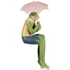 Clayre & Eef 6PR4019 Rana decorativa verde 23x18x42 cm