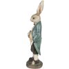 Clayre & Eef 6PR4023 Coniglio decorativo 17x10x38 cm Marrone Verde