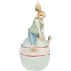 Clayre & Eef 6PR4029 Coniglio decorativo marrone blu 15x12x25 cm