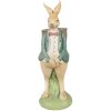 Clayre & Eef 6PR4031 Coniglio decorativo marrone verde 11x11x30 cm