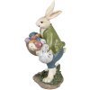 Clayre & Eef 6PR4035 Coniglio decorativo 18x16x32cm Beige Verde