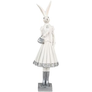 Clayre & Eef 6PR4037 Coniglio decorativo bianco...