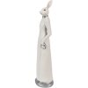 Clayre & Eef 6PR4043 Coniglio decorativo bianco 8x7x29 cm in poliresina moderna
