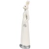 Clayre & Eef 6PR4045 Coniglio decorativo bianco 5x5x20 cm in poliresina