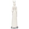 Clayre & Eef 6PR4045 Coniglio decorativo bianco 5x5x20 cm in poliresina
