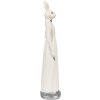 Clayre & Eef 6PR4045 Coniglio decorativo bianco 5x5x20 cm in poliresina