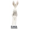 Clayre & Eef 6PR4047 Coniglio decorativo Bianco Argento 9x13x36 cm