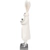Clayre & Eef 6PR4049 Coniglio decorativo Bianco Argento 14x12x47 cm