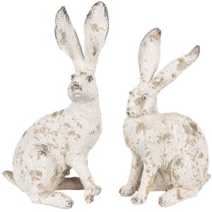 Clayre & Eef 6PR4052 Coniglio decorativo beige 15x10x26 cm