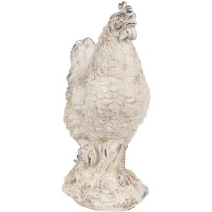 Clayre & Eef 6PR4054 Pollo decorativo 21x12x26 cm Beige - Unaffascinante atmosfera da casa di campagna