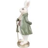 Clayre & Eef 6PR4058 Coniglio decorativo Beige Verde 12x9x26 cm Stile Country