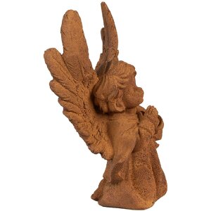 Clayre & Eef 6PR4066 Decorazione Angelo 13x8x19 cm Marrone