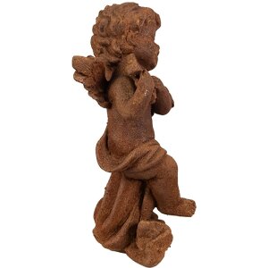 Clayre & Eef 6PR4067 Decorazione Angelo 6x6x14 cm Marrone