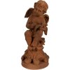 Clayre & Eef 6PR4071 Decorazione Angelo 16x16x36 cm Marrone