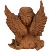 Clayre & Eef 6PR4072 Decorazione Angelo 9x8x11 cm Marrone
