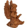 Clayre & Eef 6PR4072 Decorazione Angelo 9x8x11 cm Marrone