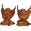 Clayre & Eef 6PR4072 Decorazione Angelo 9x8x11 cm Marrone