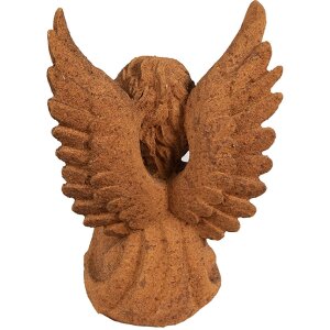 Clayre & Eef 6PR4074 Decorazione Angelo 11x9x15 cm Marrone