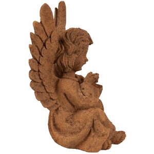Clayre & Eef 6PR4074 Decorazione Angelo 11x9x15 cm Marrone