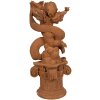Clayre & Eef 6PR4075 Decorazione Angelo 13x13x30 cm Marrone