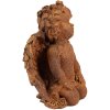 Clayre & Eef 6PR4076 Decorazione Angelo 9x7x11 cm Marrone