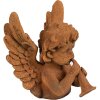 Clayre & Eef 6PR4077 Decorazione Angelo 11x11x12 cm Marrone