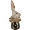 Clayre & Eef 6PR4086 Decorazione coniglio color oro bianco 11x11x23 cm