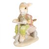 Clayre & Eef 6PR4108 Coniglio su Triciclo Decorazione 11x6x12 cm Marrone