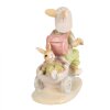 Clayre & Eef 6PR4108 Coniglio su Triciclo Decorazione 11x6x12 cm Marrone