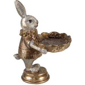 Clayre & Eef 6PR4114 Ciotola Coniglio 11x9x15 cm...