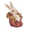 Clayre & Eef 6PR4115 Coniglio decorativo Beige Rosa 11x11x17 cm Poliresina