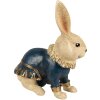 Clayre & Eef 6PR4117 Decorazione coniglio 27x17x29 cm Beige Blu