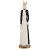 Clayre & Eef 6PR4127 Decorazione Coniglio Bianco Nero 5x5x20 cm