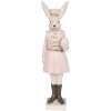Clayre & Eef 6PR4130 Coniglio decorativo Beige Rosa 7x6x23 cm